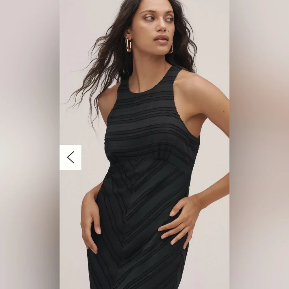 Anthropologie Maeve Textured Midi/Maxi Dress - Picture 3 of 8
